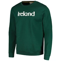 Men's Green Ireland National Team Simplicity Leisure Raglan Pullover Sweatshirt