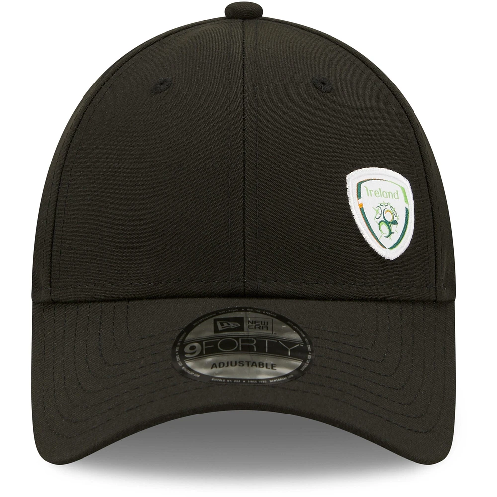 Men's New Era Black Ireland National Team Repreve 9FORTY Adjustable Hat