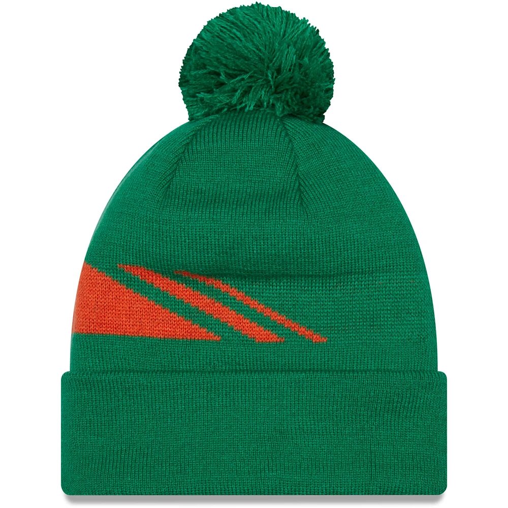 Men's New Era Green Ireland National Team Sport Cuffed Knit Hat with Pom
