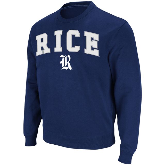 Sweat Colosseum Navy Rice Owls Arch & Logo Tackle en sergé pour homme