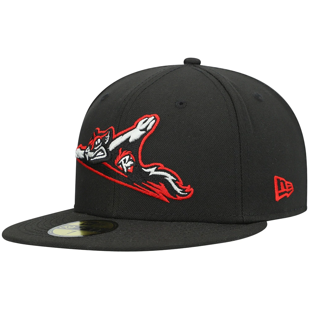 Casquette ajustée pour homme Richmond Flying Squirrels Authentic Collection Team Home 59FIFTY New Era noire