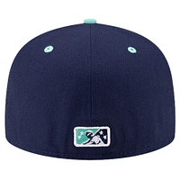 Men's New Era Navy Richmond Flying Squirrels Theme Night River City 59FIFTY Fitted Hat