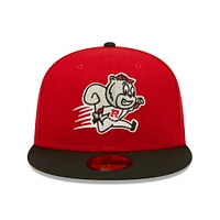 Men's New Era Red Richmond Flying Squirrels Theme Night 59FIFTY Fitted Hat