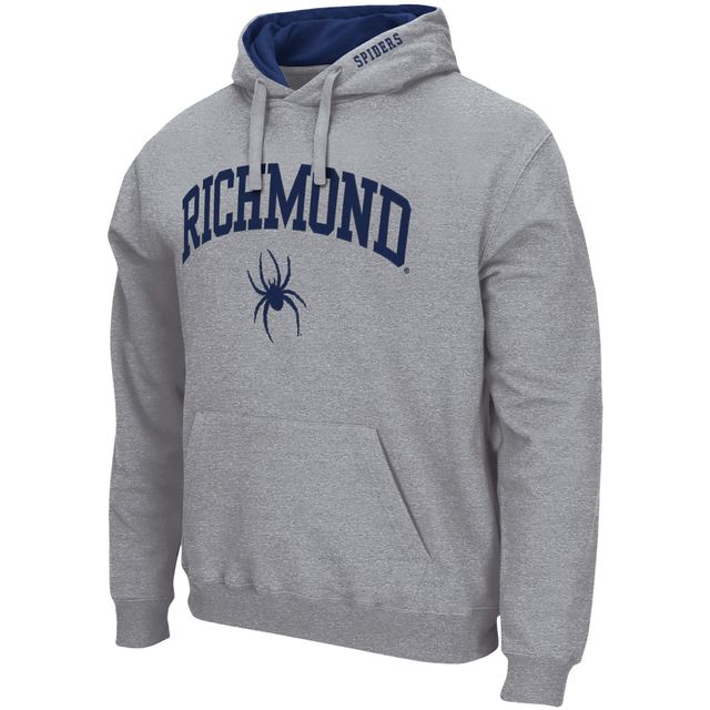Chandail à capuchon Colosseum gris chiné pour homme avec arche et logo Richmond Spiders
