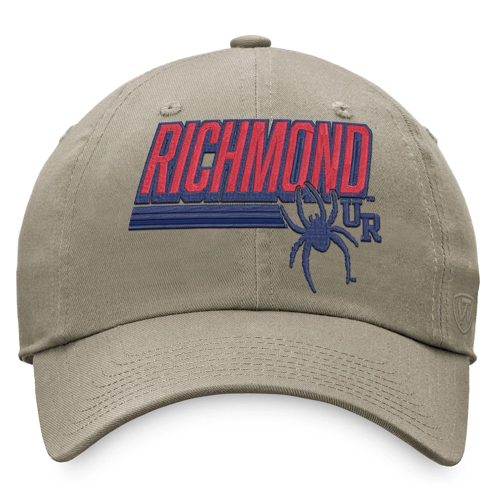 Men's Top of the World Khaki Richmond Spiders Slice Adjustable Hat