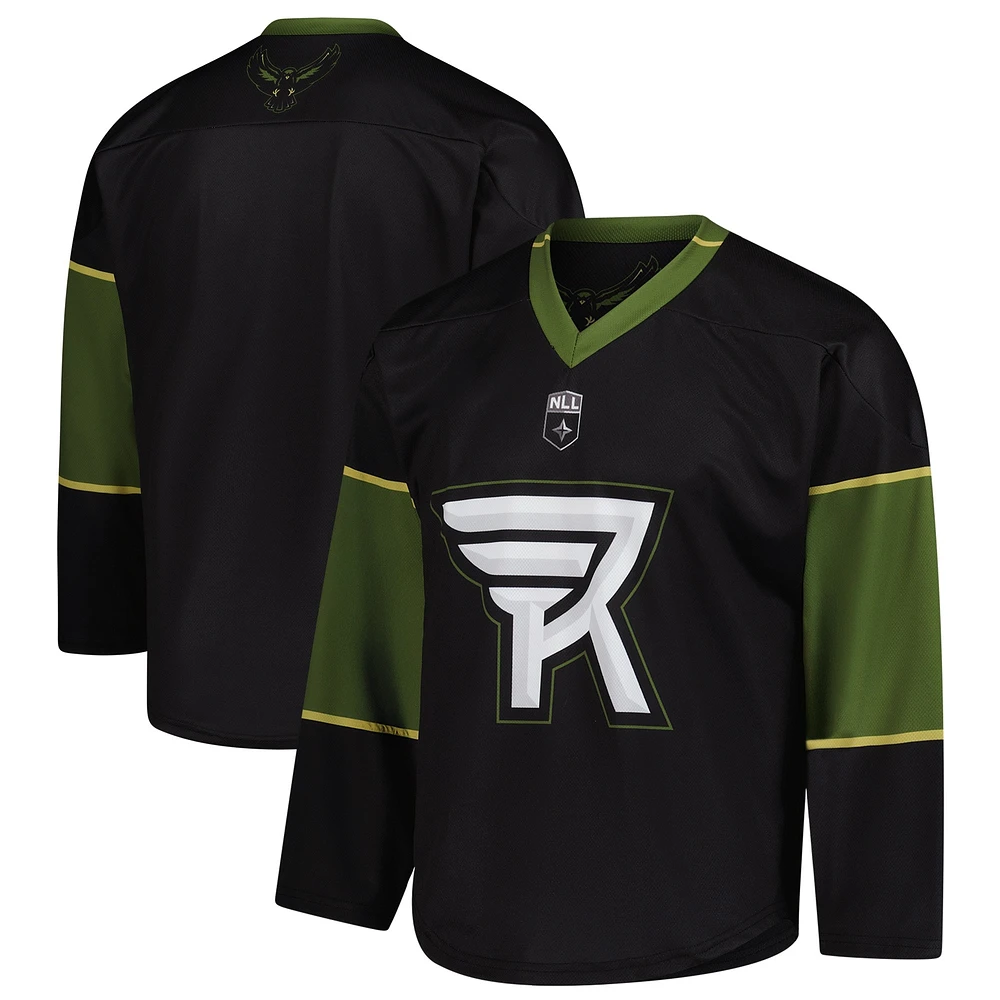 Men's Black/Green Rochester Knighthawks Replica Jersey