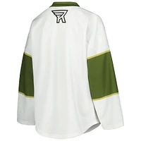 Youth White/Green Rochester Knighthawks Replica Jersey