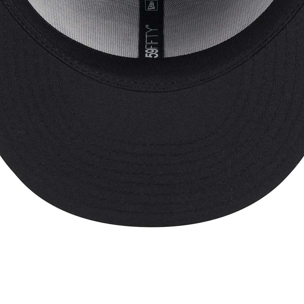 Men's New Era Black Rochester Red Wings Authentic Collection Alternate Logo 59FIFTY Fitted Hat