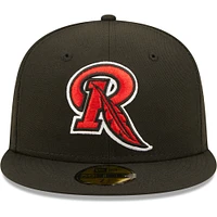 Men's New Era Black Rochester Red Wings Authentic Collection Team Alternate 59FIFTY Fitted Hat