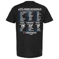 Men's Checkered Flag Sports Black Ross Chastain 2025 NASCAR Cup Series Schedule T-Shirt