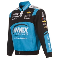 JH Design Veste d'uniforme en sergé noir Ross Chastain WWEX pour homme