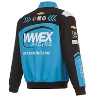 JH Design Veste d'uniforme en sergé noir Ross Chastain WWEX pour homme