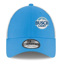 Casquette réglable bleue Ross Chastain Busch Light 9FORTY Trucker New Era pour hommes