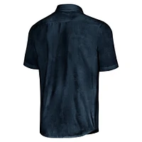 Men's Tommy Bahama Navy Ross Chastain Sport Coconut Point Palm Vista IslandZone Button-Up Camp Shirt
