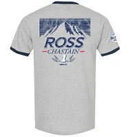 Men's Trackhouse Racing Team Collection Heather Gray Ross Chastain Busch Light Ringer T-Shirt