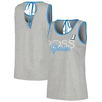 Débardeur G-III 4Her par Carl Banks Heather Grey Ross Chastain Fastest Lap Fashion pour femmes