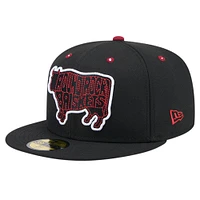 Casquette ajustée 59FIFTY noire Round Rock Express Theme Night Briskets New Era pour hommes