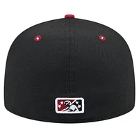 Casquette ajustée 59FIFTY noire Round Rock Express Theme Night Briskets New Era pour hommes