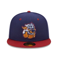 Men's New Era Navy/Red Round Rock Express Marvel x Minor League 59FIFTY Fitted Hat