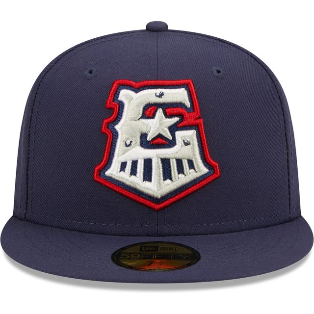 Casquette ajustée pour homme Round Rock Express Authentic Collection Team Home 59FIFTY New Era bleu marine