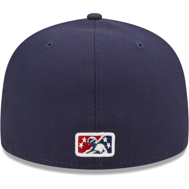 Casquette ajustée pour homme Round Rock Express Authentic Collection Team Home 59FIFTY New Era bleu marine