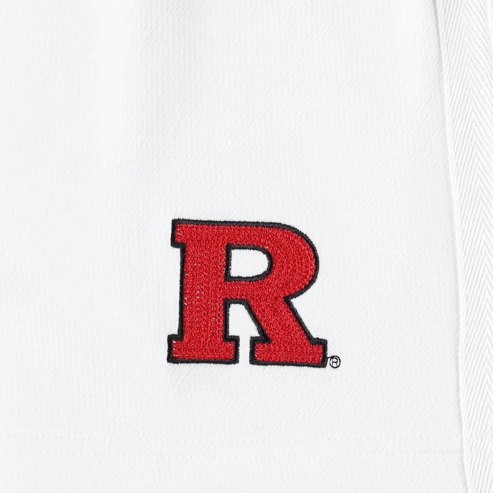 Men's adidas Cream Rutgers Scarlet Knights Zero Dye AEROREADY Shorts