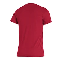 T-shirt à trois mélanges Adidas Scarlet Rutgers Knights le long de l'ombre pour homme
