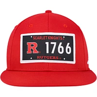 Men's adidas  Scarlet Rutgers Scarlet Knights Established Snapback Hat