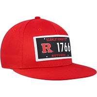 Men's adidas  Scarlet Rutgers Scarlet Knights Established Snapback Hat