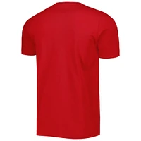 T-shirt adidas Scarlet Rutgers Knights Locker Lines Baseball Fresh pour hommes