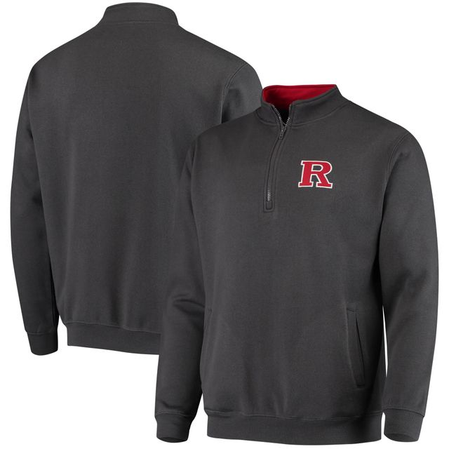 Veste Colosseum Charcoal Rutgers Scarlet Knights Tortugas Logo Quarter-Zip pour homme