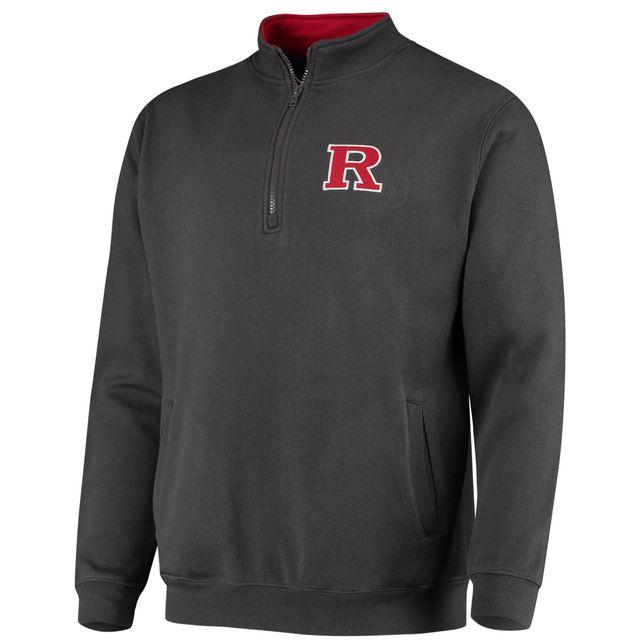 Veste Colosseum Charcoal Rutgers Scarlet Knights Tortugas Logo Quarter-Zip pour homme