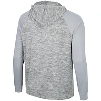 Haut à capuche Cybernetic Raglan quart de zip Rutgers Scarlet Knights pour hommes, gris Colosseum