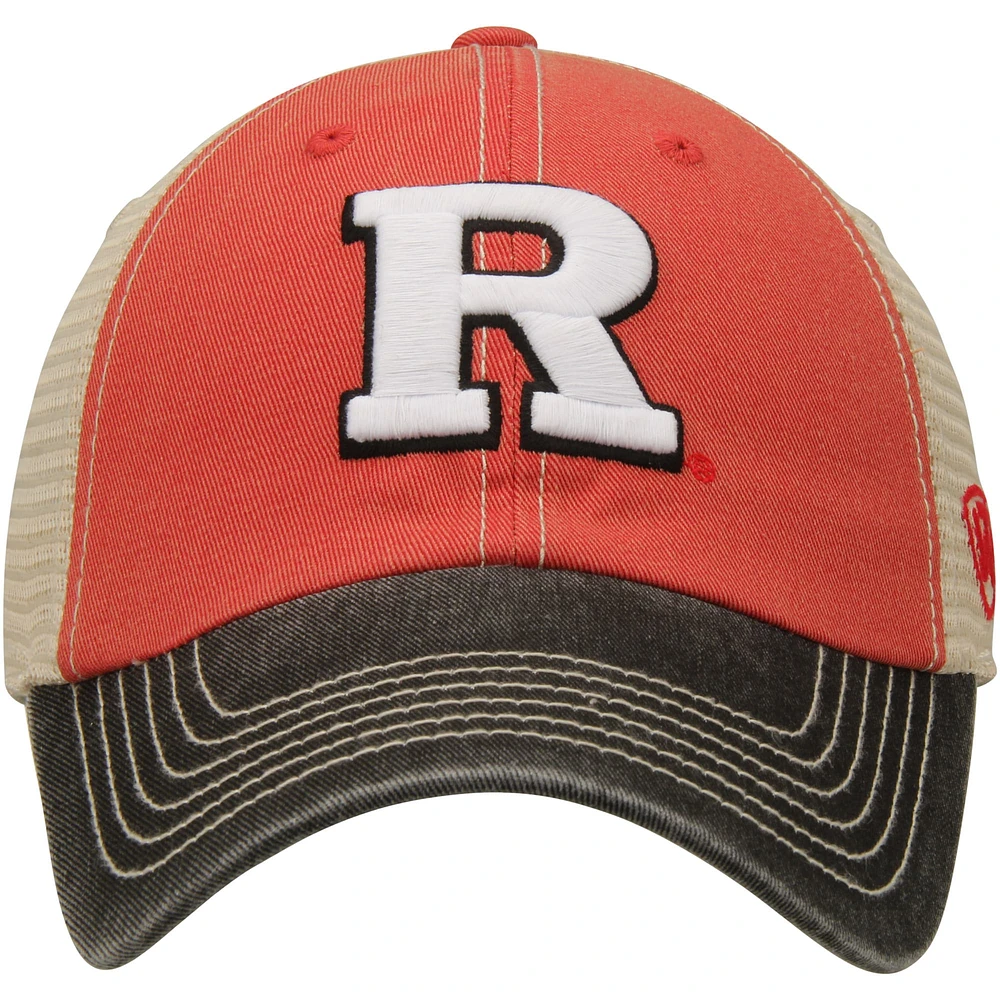 Men's Top of the World Scarlet/Tan Rutgers Scarlet Knights Offroad Trucker Hat