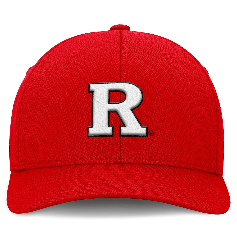 Men's Top of the World  Scarlet Rutgers Knights Reflex Logo Flex Hat