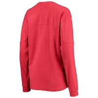Women's Pressbox Scarlet Rutgers Knights Edith Long Sleeve T-Shirt