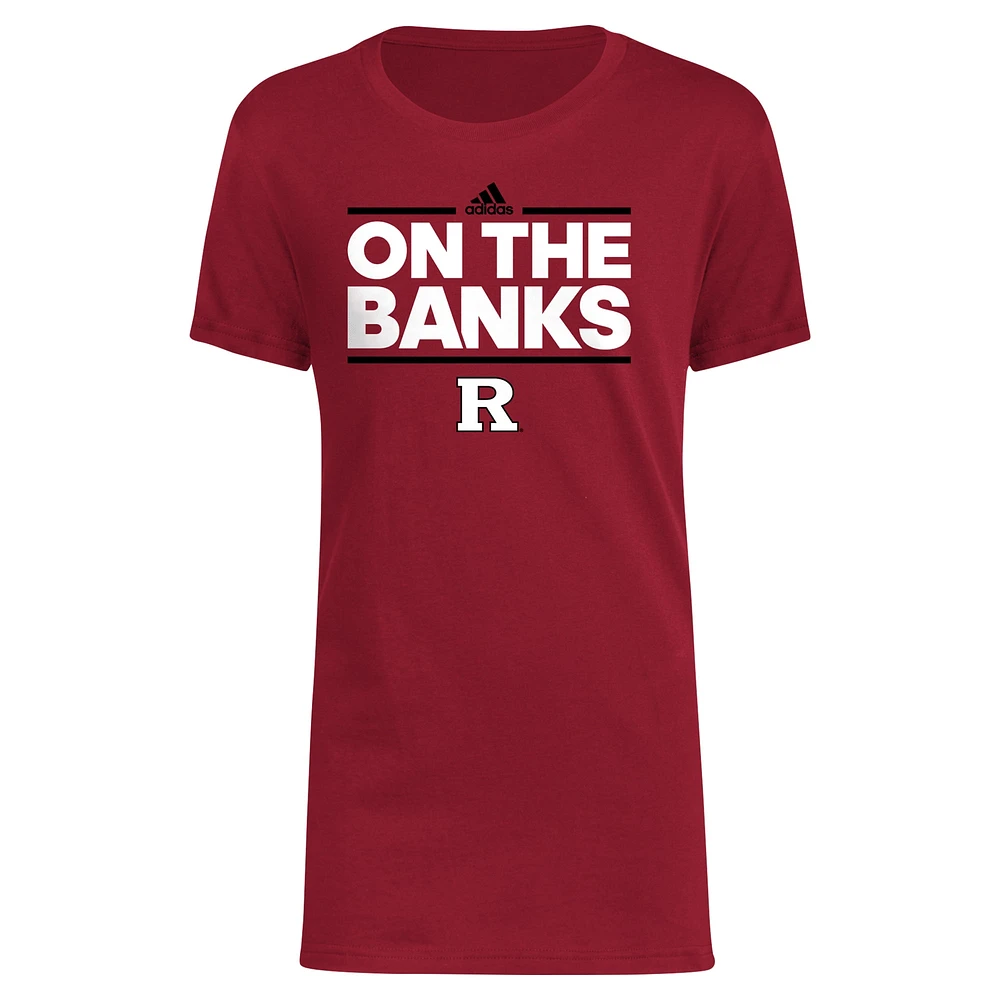 Youth adidas Scarlet Rutgers Knights Basic Dassler T-Shirt