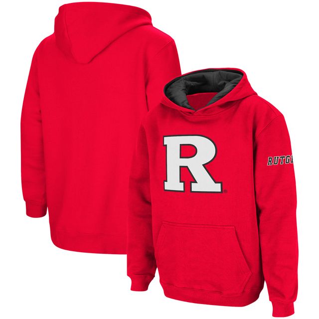 Chandail à capuchon gros logo Scarlet Rutgers Knights pour jeune
