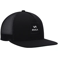 Men's RVCA Black All the Way Trucker Snapback Hat