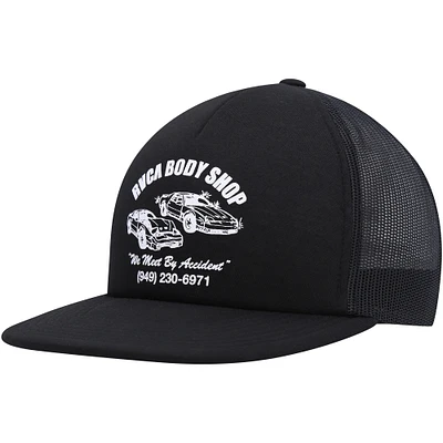 Casquette réglable RVCA Body Shop Trucker noire pour hommes