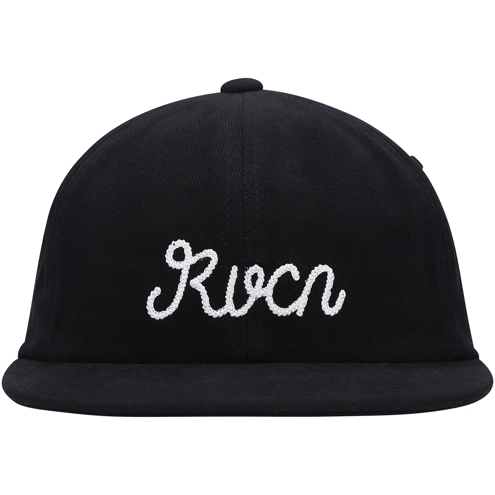 Casquette RVCA Evan Mock Sorry Snapback pour homme noire