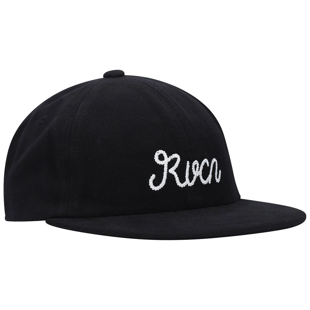 Casquette RVCA Evan Mock Sorry Snapback pour homme noire