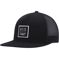 Men's RVCA Black Horton Teeth Trucker Snapback Hat