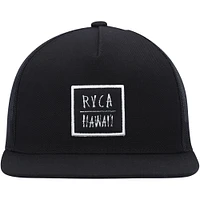 Men's RVCA Black Horton Teeth Trucker Snapback Hat