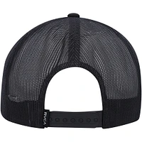 Men's RVCA Black Horton Teeth Trucker Snapback Hat