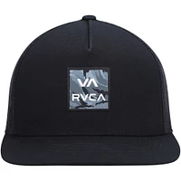 Men's RVCA Black VA All the Way Trucker - Snapback Hat