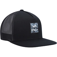 Men's RVCA Black VA All the Way Trucker - Snapback Hat