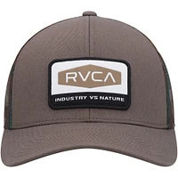 Men's RVCA Brown Mission Trucker Snapback Hat
