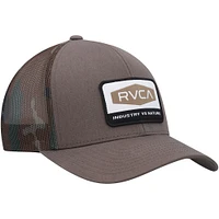 Men's RVCA Brown Mission Trucker Snapback Hat