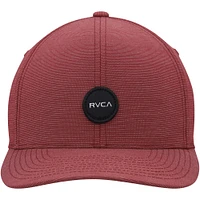 Men's RVCA Burgundy Shane Flex Hat